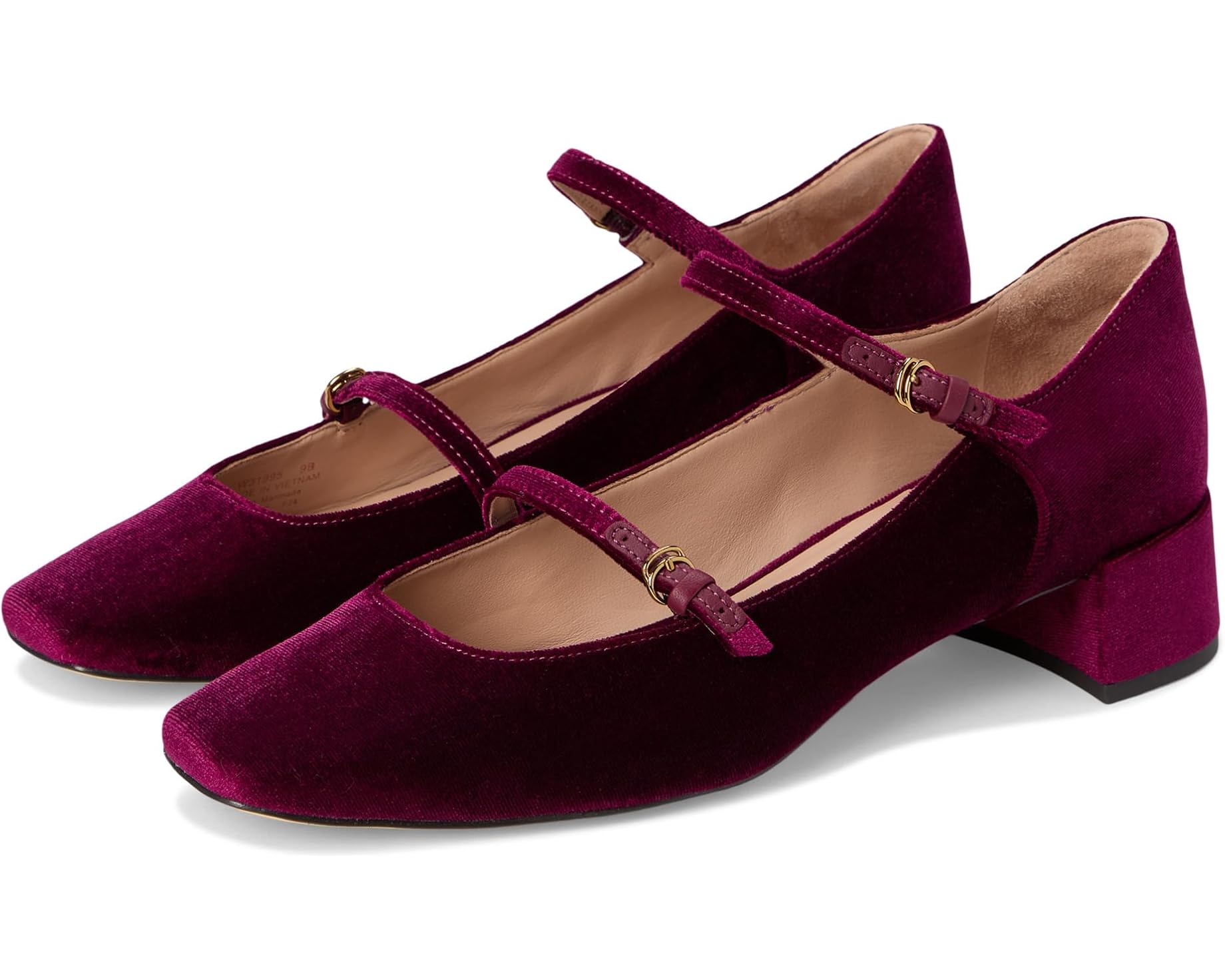 (取寄) コールハーン レディース パクストン メリージェーン ポンプ Cole Haan women Paxton Maryjane Pump Black Cherry Velor｜ジェットラグ店