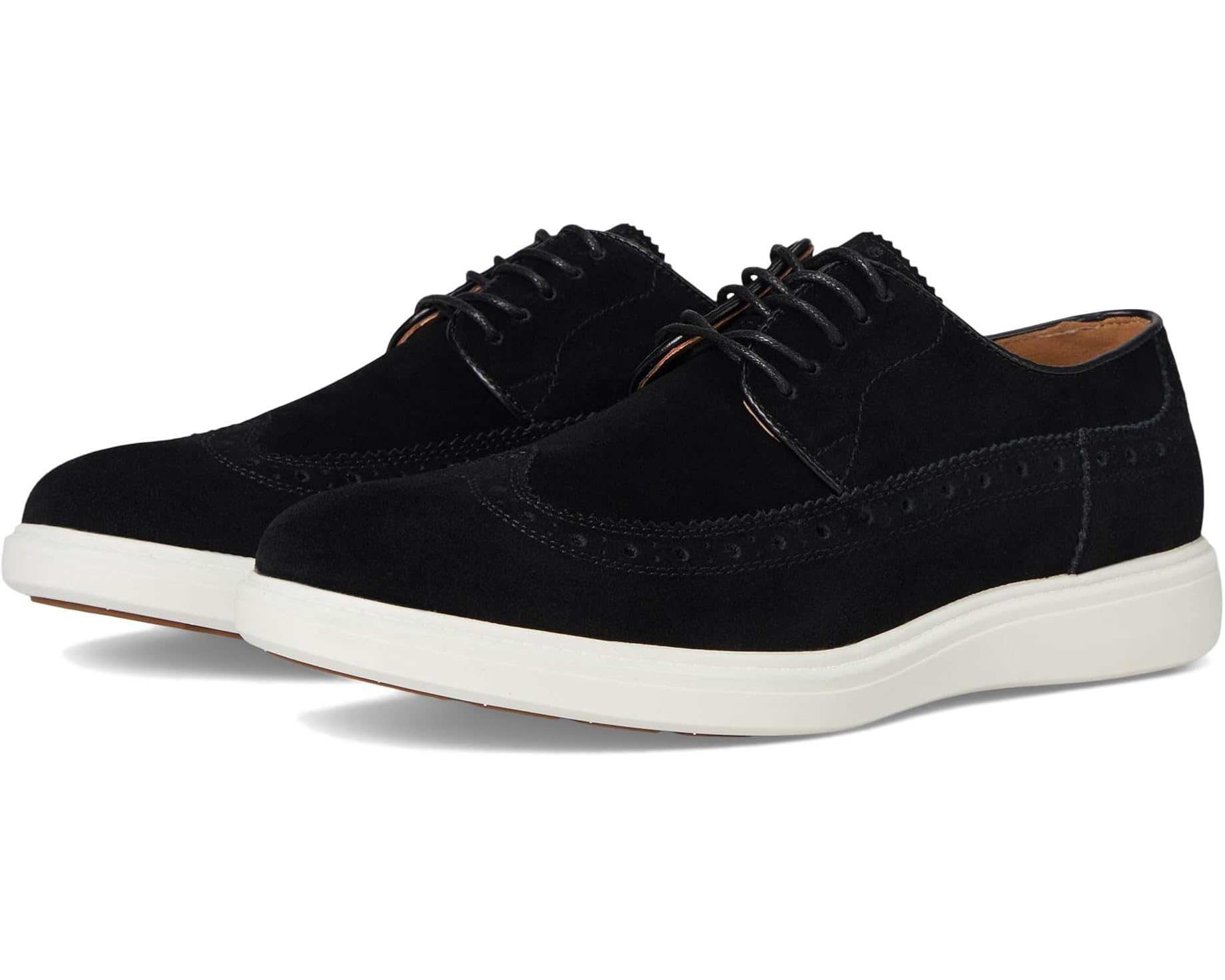 (取寄) ステイシー アダムス メンズ ウイング ティップ レース-アップ Stacy Adams men Trudell Wing Tip Lace-Up Black Suede｜ジェットラグ店