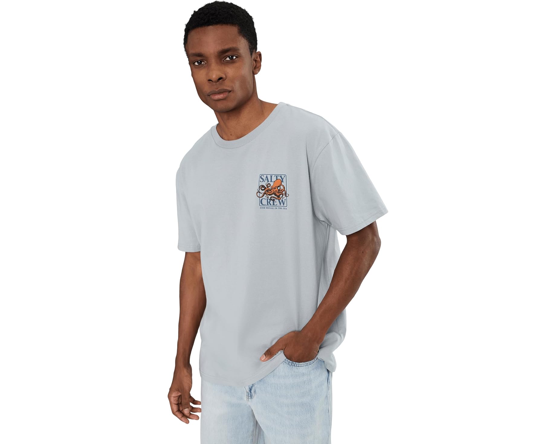 (取寄) ソルティ クルー メンズ インク スリンガー スタンダード ショート スリーブ ティー Salty Crew men Ink Slinger Standard Short Sleeve Tee Quarry|ジェットラグ店