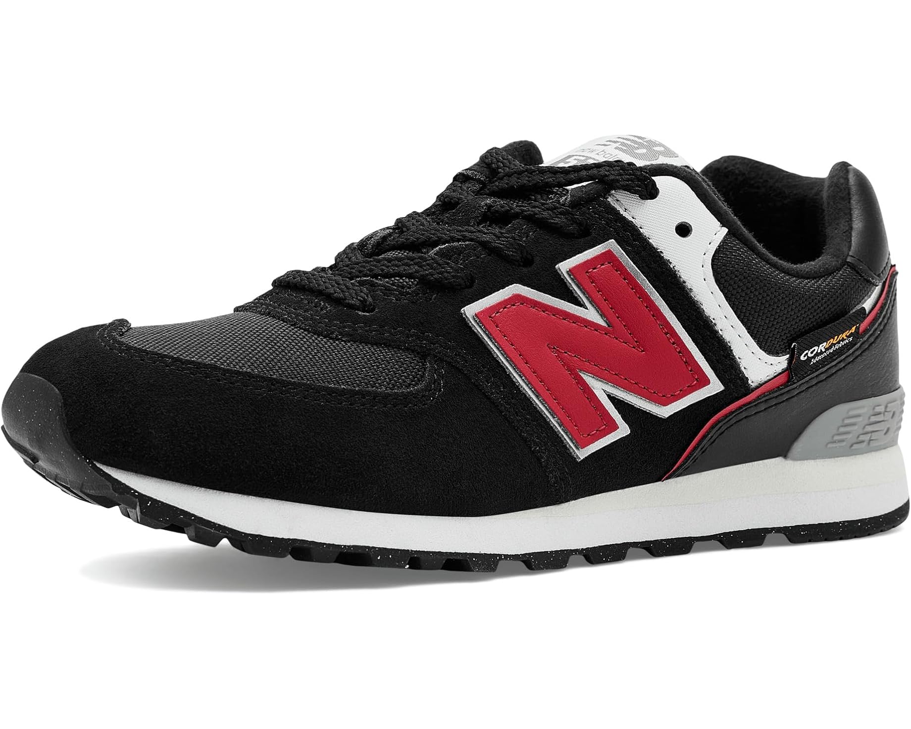 (取寄) ニューバランス キッズ (ビッグ キッド) New Balance kids 574v1 (Big Kid) Black/Shadow Red｜ジェットラグ店