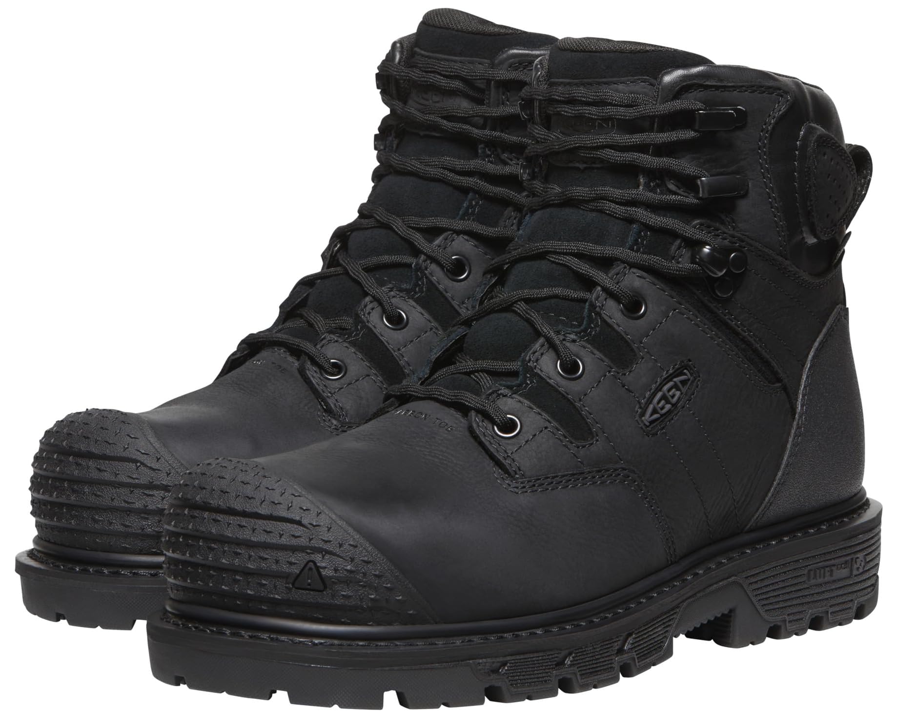 (取寄) キーン ユーティリティ メンズ カムデン ウォータープルーフ コンポジット トゥ KEEN Utility men Camden 6" Waterproof Composite Toe Black/Black｜ジェットラグ店