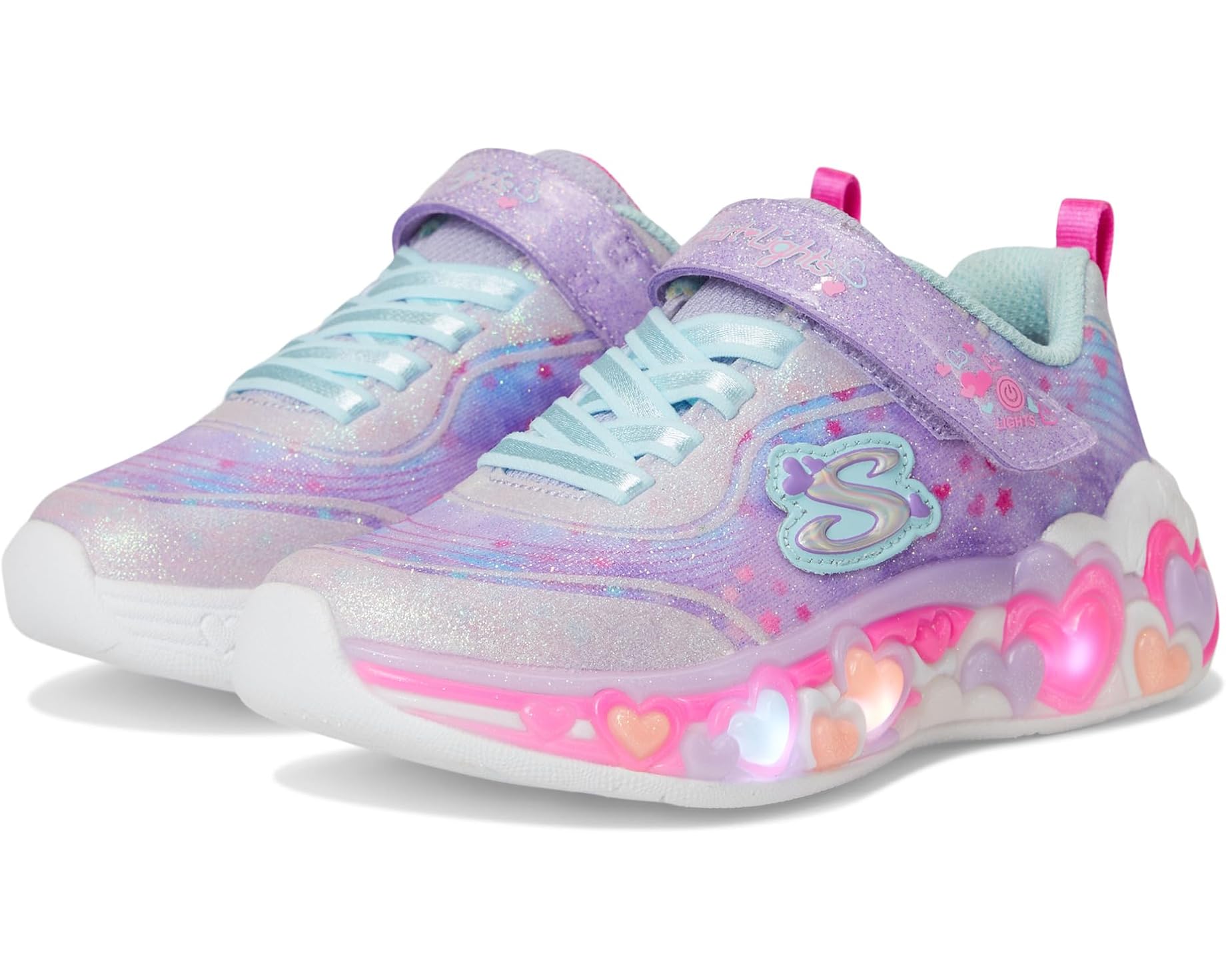 (取寄) スケッチャーズ キッズ キッズ エターナル ハート ライト (リトル キッド/ビッグ キッド) SKECHERS KIDS kids Eternal Heart Lights 302696L (Little Kid/Big Kid) Lavendar/Multi｜ジェットラグ店