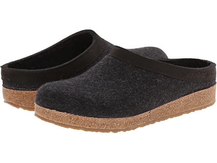 (取寄) ハフリンガー GZL レザー トリム グリズリー Haflinger GZL Leather Trim Grizzly Charcoal