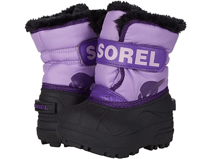 取寄 ソレル キッズ スノー コマンダー トドラー SOREL Kids kids Snow Commander Toddler Gumdrop  Purple Violet ギフト