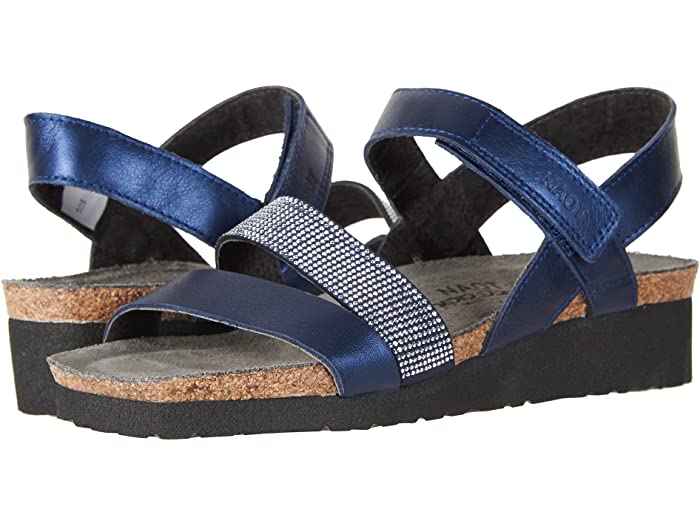 (取寄) ナオト レディース クリスタ Naot women Krista Polar Sea Leather/Nickel Rivets