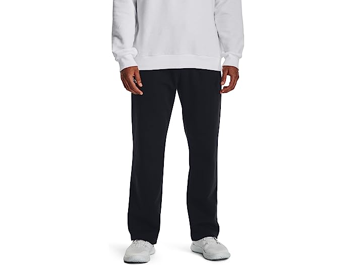 (取寄) アンダーアーマー メンズ ライバル フリース パンツ Under Armour men Rival Fleece Pants Black/White