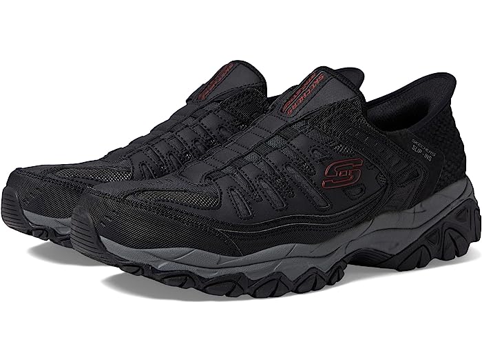 (取寄) スケッチャーズ スニーカー メンズ アフターバーン M. フィット リッジバーン ハンズフリー スリップインズ SKECHERS men Afterburn M. Fit Ridgeburn Hands Free Slip-Ins Black/Charcoal