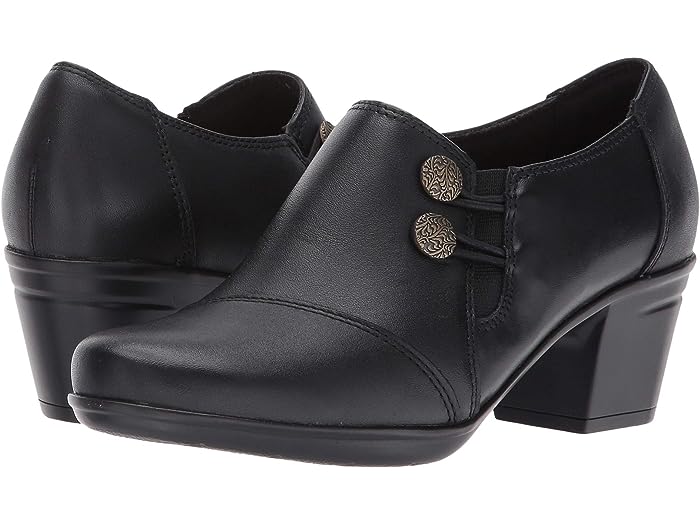 (取寄) クラークス 靴 シューズ レディース エムスリー ウォーレン ブラック Clarks women Emslie Warren Black Leather