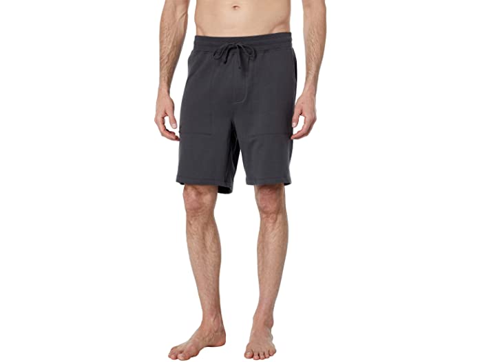 (取寄) ベアフットドリームス メンズ Mc フリース コット スパン ショーツ Barefoot Dreams men MC Fleece Cot Span Shorts Carbon