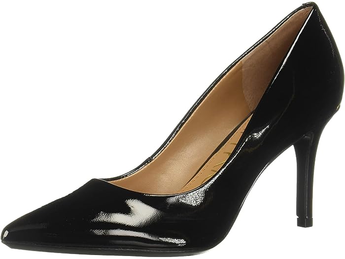 (取寄) カルバンクライン レディース ゲイル ポンプ Calvin Klein women Gayle Pump Black Patent 1画像