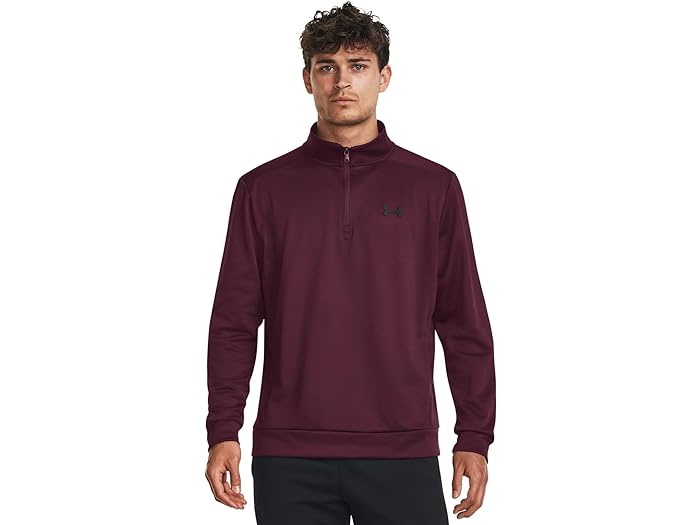 (取寄) アンダーアーマー メンズ アーマー フリース 1/4 ジップ Under Armour men Armour Fleece 1/4 Zip Dark Maroon/Black 12,322円