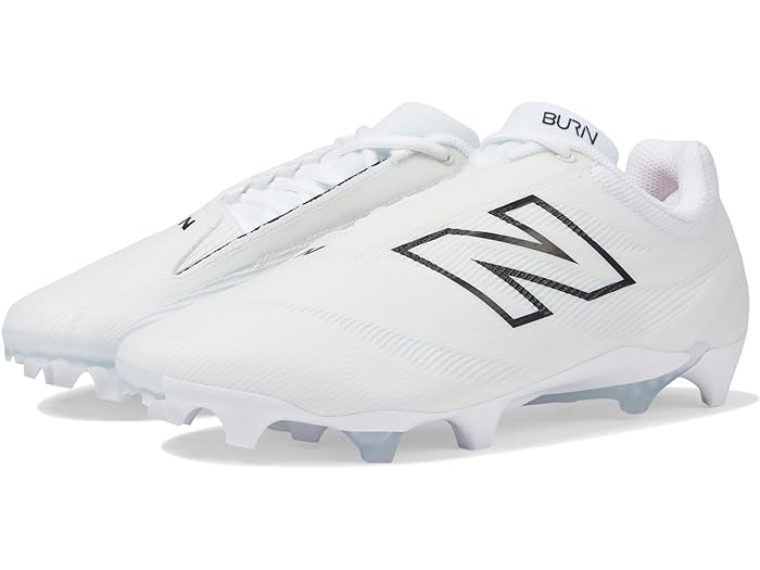 New Balance Unisex BurnX4 Lacrosse Shoe White/Grey Matter 10 Wide US Men main image 1