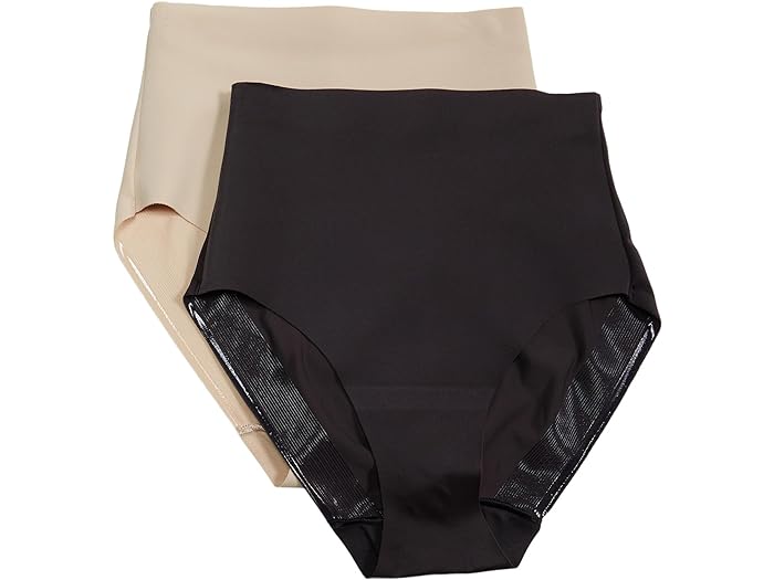 (取寄) ミラクルスーツ シェイプウェア レディース 2-パック ライト コントロール ブリーフ Miraclesuit Shapewear women 2-Pack Light Control Brief Black/Warm Beige
