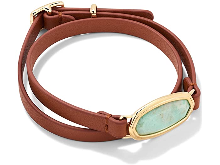 (取寄) ケンドラスコット レディース フレームド ダニー ラップ ブレスレット Kendra Scott women Framed Dani Wrap Bracelet Gold Sea Green Chrysocolla