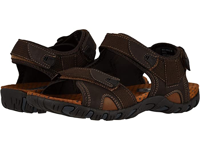 (取寄) ナン ブッシュ メンズ リオ ブラボー 3-ストラップ リバー サンダル Nunn Bush men Rio Bravo 3-Strap River Sandal Brown