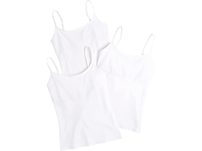 (取寄) パクト レディース オーガニック コットン シェルフ ブラ キャミソール 3-パック PACT women Organic Cotton Shelf Bra Camisole 3-Pack White