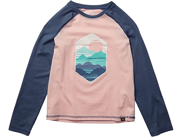 (取寄) エルエルビーン オーガニック ベースボール ティー (ビッグ キッズ) L.L.Bean Organic Baseball Tee (Big Kids) Blush Horizon