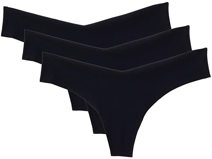 (取寄) コマンドー レディース クラシック トング 3パック Commando women Classic Thong 3-Pack Black Black Black