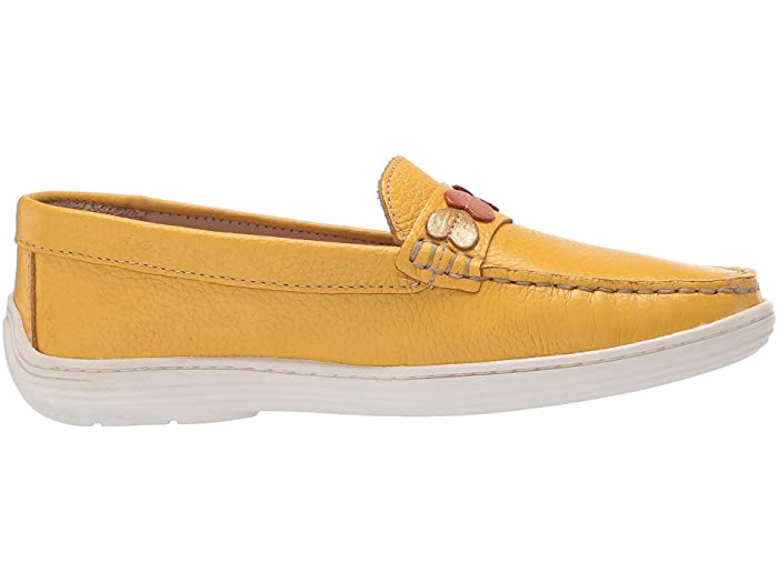 (取寄)レザーメイドインブラジルハートディテールペニードライバローファーMARCJOSEPHNEWYORKUnisex-ChildLeatherMadeinBrazilHeartDetailPennyDriverLoaferYellowGrainy