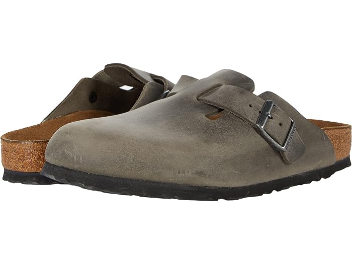(取寄) ビルケンシュトック ボストン ソフト フットベッド - オイルド レザー (ユニセックス) Birkenstock Boston Soft Footbed - Oiled Leather (Unisex) Iron Oiled Leather