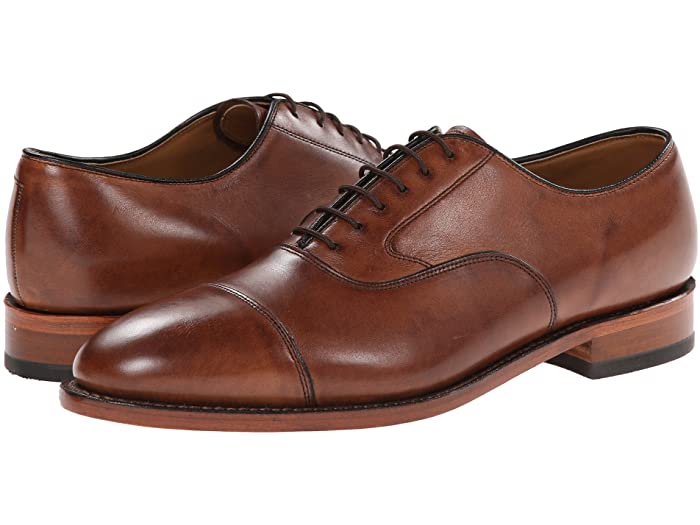 (取寄) ジョンストン&マーフィー メンズ メルトン クラシック ドレス キャップ トゥ オックスフォード Johnston & Murphy men Melton Classic Dress Cap Toe Oxford Tan Italian Calfskin