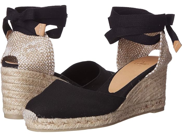 (取寄) カスタニエール レディース カリーナ 60mm ウェッジ エスパドリーユ CASTANER women Carina 60mm Wedge Espadrille Black
