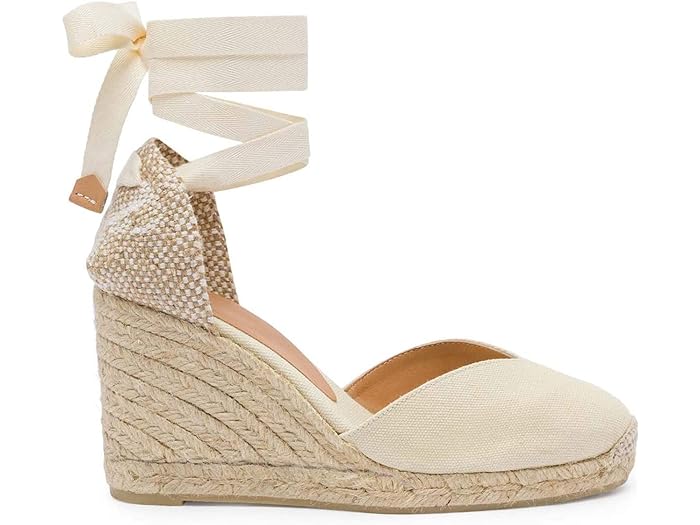 (取寄) カスタニエール レディース キアラ 80 ウム ウェッジ エスパドリーユ CASTANER women Chiara 80 mm Wedge Espadrille Ivory 1