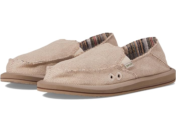 (取寄) サヌーク レディース ドンナ ヘンプ ツートーン Sanuk women Donna Hemp Two-Tone Natural