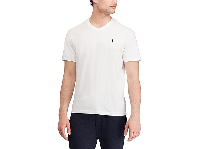 (取寄) ラルフローレン メンズ クラシック フィット V-ネック Tシャツ Polo Ralph Lauren men Classic Fit V-Neck T-Shirt White