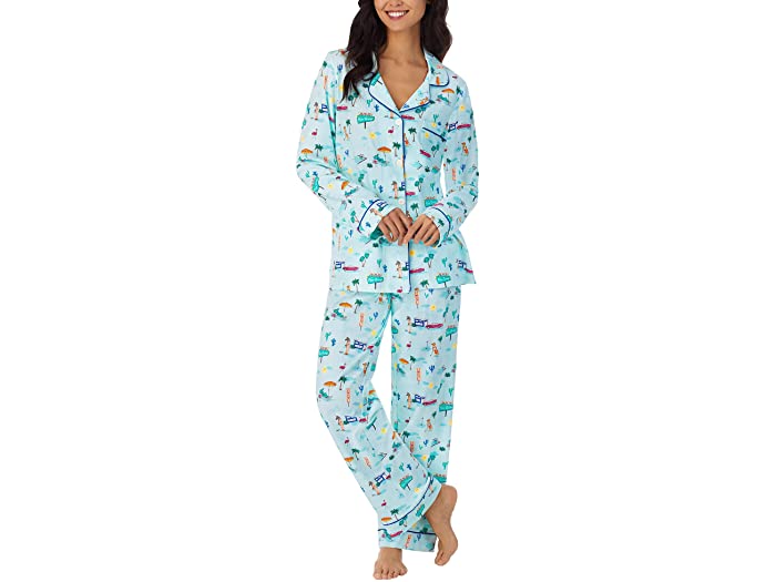 人気激安 取寄 ベッドヘッドパジャマ レディース ロング スリーブ クラシック パジャマ セット Bedhead Pajamas Women Long Sleeve Classic Pajama Set Palm Springs Fucoa Cl