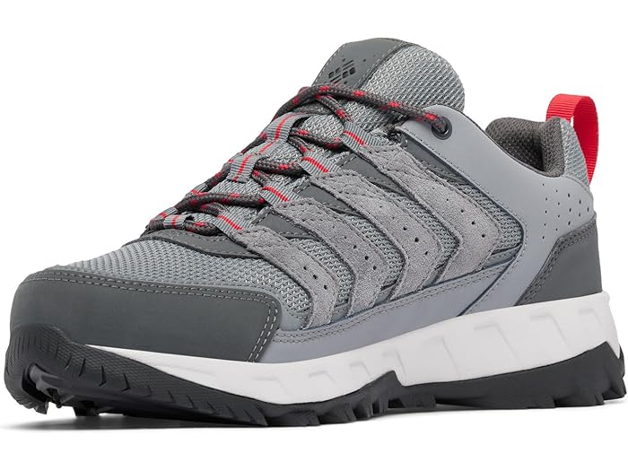 (取寄) コロンビア メンズ ストレイタ トレイル ロー Wp Columbia men Strata Trail Low Wp TI Grey Steel/Mountain Red