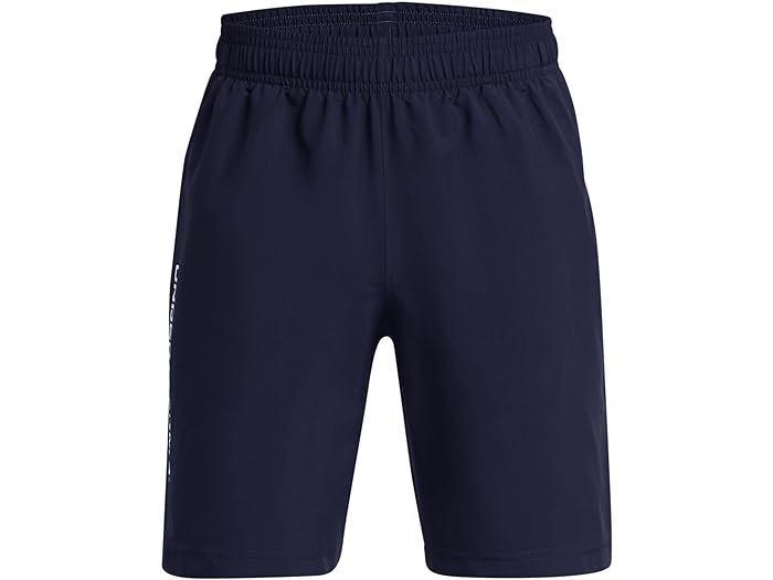 (取寄) アンダーアーマー キッズ ボーイズ ウーブン ワードマーク ショーツ (ビッグ キッズ) Under Armour Kids boys Woven Wordmark Shorts (Big Kids) Midnight Navy/White 5,768円
