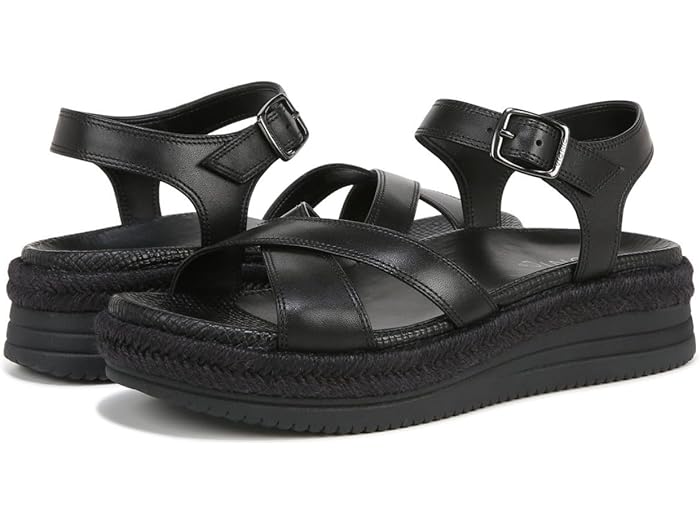 (取寄) バイオニック サンダル レディース マー アンクル ストラップ シューズ 靴 VIONIC women Mar Ankle Straps Black Leather
