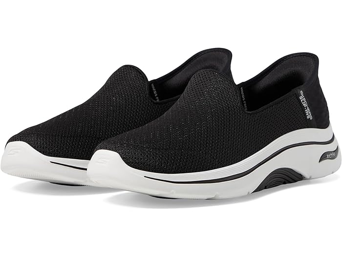 (取寄) スケッチャーズ スニーカー レディース ゴー ウォーク アーチ フィット 2.0 デララ ハンズフリー スリップインズ SKECHERS Performance women Go Walk Arch Fit 2.0 Delara Hands Free Slip-Ins Black/White