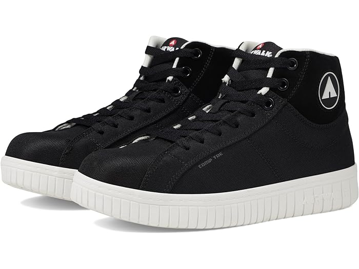 (取寄) エアウォークワーク メンズ デュース ミッド コンプ トゥ エー SR Airwalk Work men Deuce Mid Comp Toe EH SR White/Black