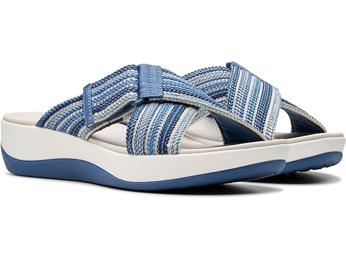 (取寄) クラークス 靴 サンダル レディース アーラ ウェーブ コンビ Clarks women Arla Wave Blue Combi