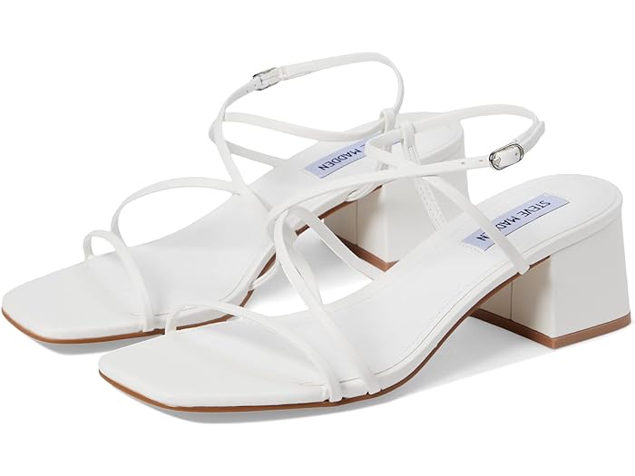 (取寄) スティーブマデン レディース レミ ヒールド サンダル シューズ 靴 Steve Madden women Remmi Heeled Sandal White