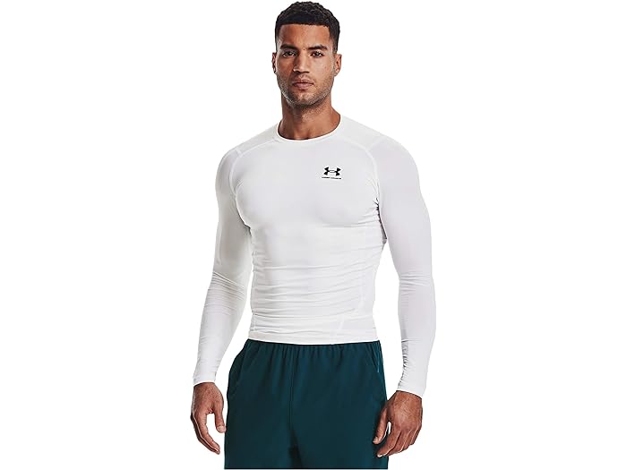(取寄) アンダーアーマー メンズ ヒートギア アーマー コンプレッション ロング スリーブ Under Armour men Heatgear Armour Compression Long Sleeve White/Black