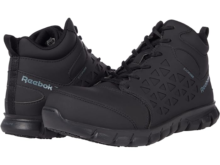 (取寄) リーボック ワーク メンズ サブライト クッション ワーク コンプ トゥ エー Reebok Work men Sublite Cushion Work Comp Toe EH Black