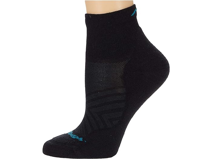 (取寄) ダーンタフバーモント レディース ラン 1/4 ウルトラ-ライトウエイト ウィズ クッション Darn Tough Vermont women Run 1/4 Ultra-Lightweight with Cushion Black