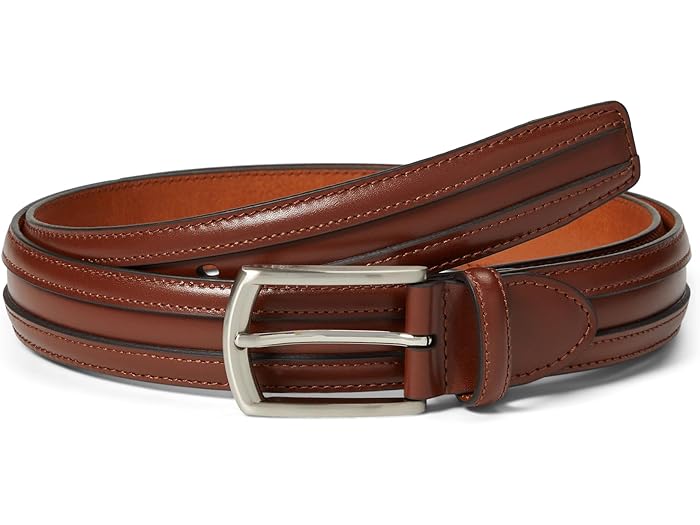 (取寄) ジョンストン&マーフィー メンズ ダブル カーフ ベルト Johnston & Murphy men Double Calf Belt Chestnut