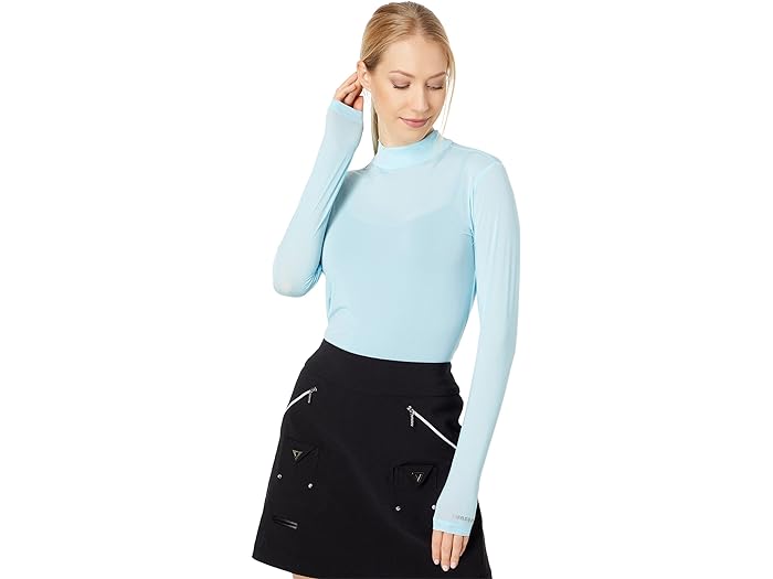 (取寄) ジェイミー サドック レディース サンセンス マンダリン カラー レイヤリング シャツ Jamie Sadock women Sunsense Mandarin Collar Layering Shirt Oasis
