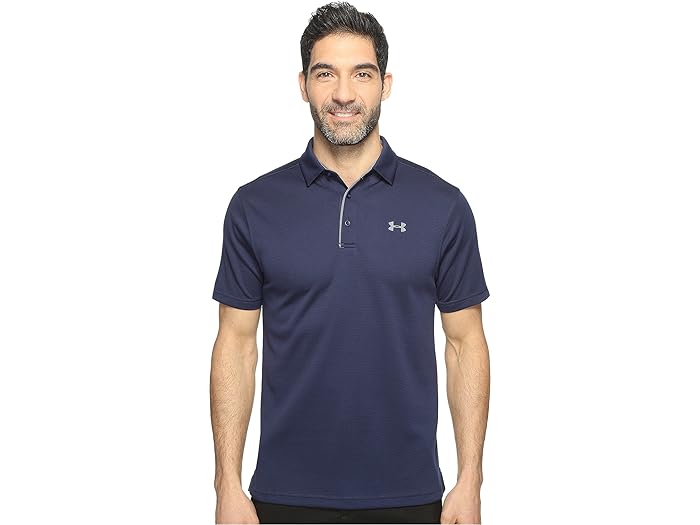 (取寄) アンダーアーマー ゴルフ メンズ テック ポロ Under Armour Golf men Tech Polo Midnight Navy/Graphite/Graphite