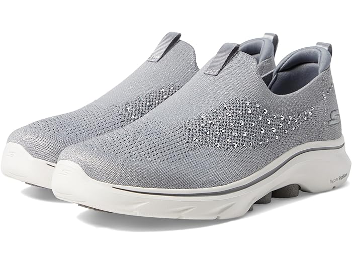 (取寄) スケッチャーズ スニーカー レディース ゴー ウォーク 7 ブリング SKECHERS Performance women Go Walk 7 Bling Grey
