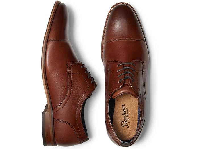 (取寄) フローシャイム メンズ フレックス キャップ トゥ オックスフォード Florsheim men Flex Cap Toe Oxford Cognac Smooth Leather