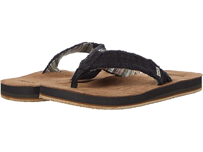 (取寄) サヌーク メンズ フレイド ノット ソフト トップ Sanuk men Fraid Not Soft Top Black
