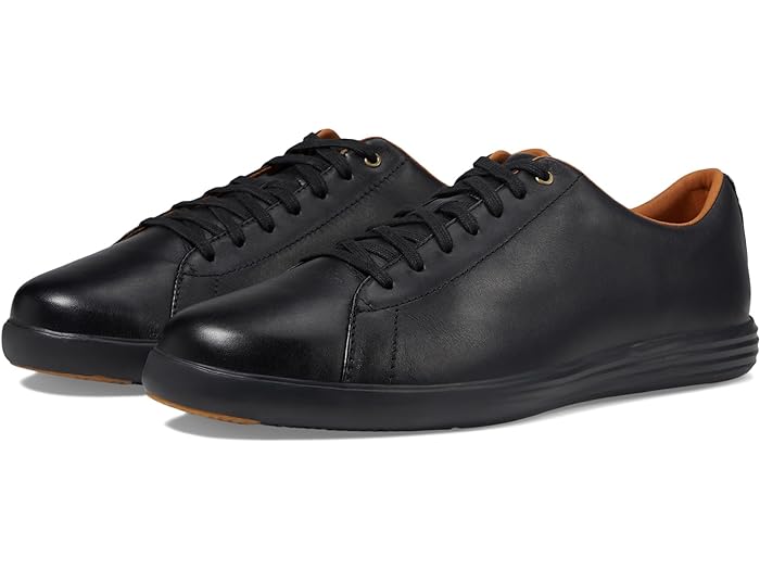 (取寄) コールハーン メンズ グランド クロスコート リ Cole Haan men Grand Crosscourt II Black Leather/Black