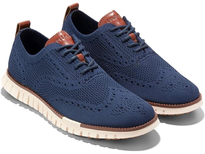 (取寄) コールハーン メンズ ゼログランド リマスタード ステッチライト ウィングチップ Cole Haan men Zerogrand Remastered Stitchlite Wingtip Marine Blue/Ivory