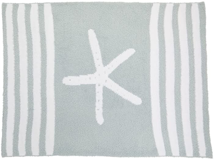 独特な店 取寄 ベアフットドリームス キッズ コージーシック スターフィッシュ ベイビー ブランケット Barefoot Dreams kids CozyChic  Starfish Baby Blanket Seafoam Green fucoa.cl