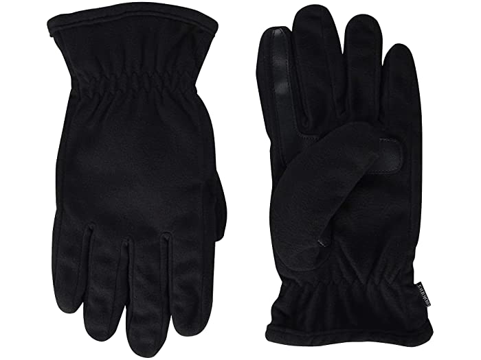 (取寄) アイソトナー メンズ メンズ フリース グローブ ウォターリペラント ウィズ シェルパ ソフト ライニング Isotoner men Mens Fleece Touchscreen Glove, Water-Repellent with a Sherpa Soft Lining Black